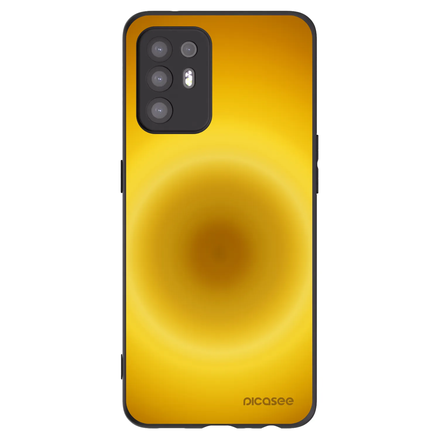 Picasee crna silikonska maskica za OPPO A94 5G - Solar Pulse