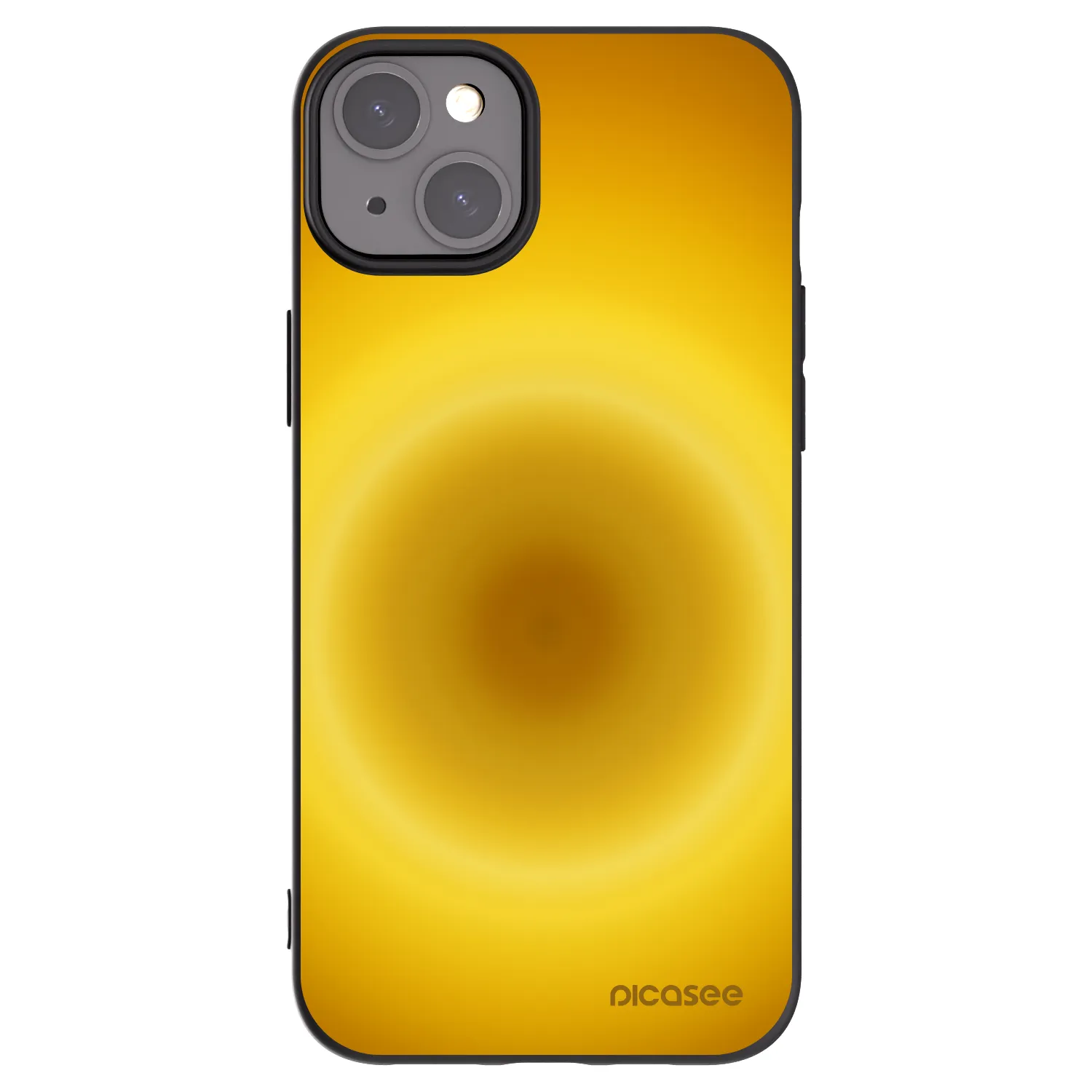 Picasee crna silikonska maskica za Apple iPhone 15 Plus - Solar Pulse
