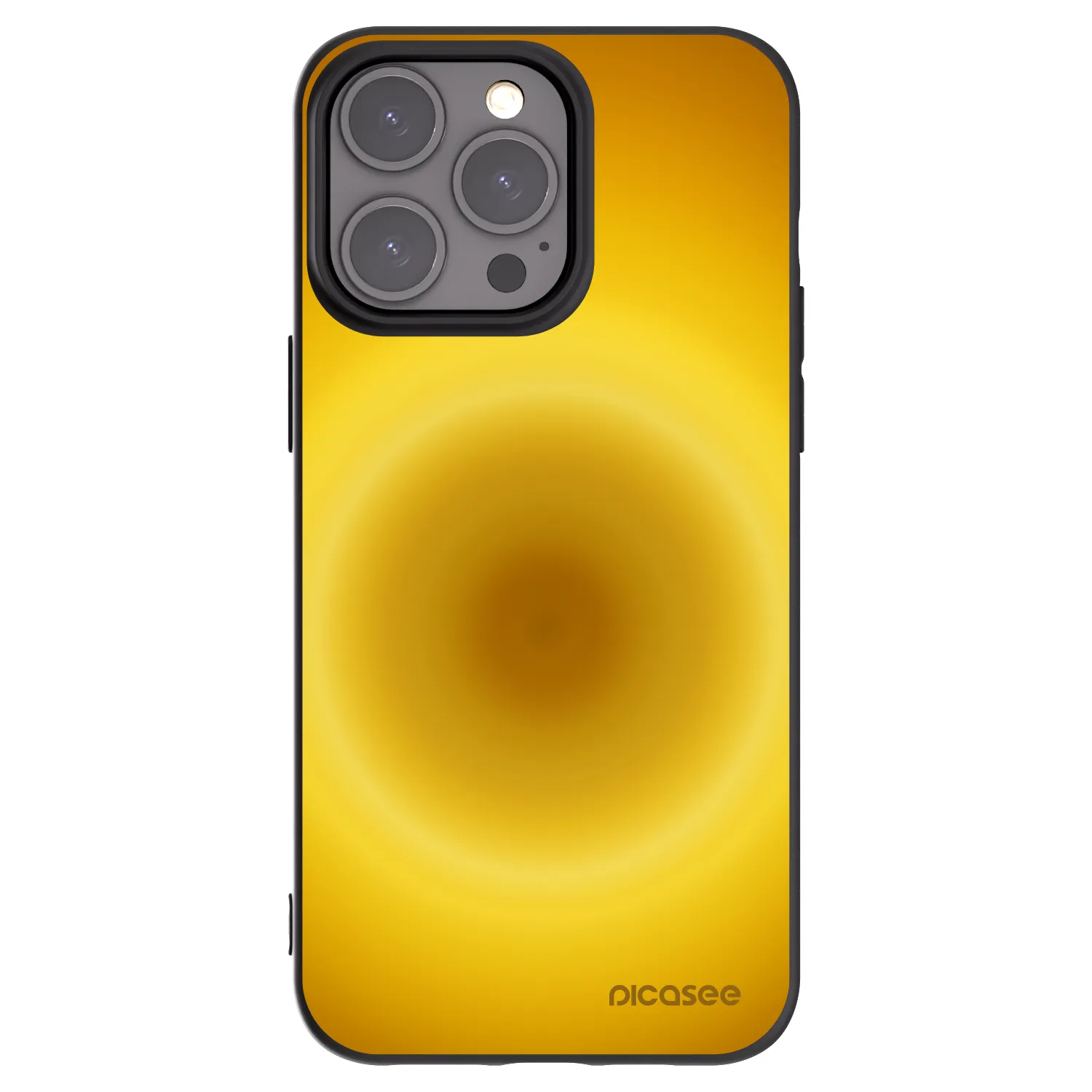 Picasee crna silikonska maskica za Apple iPhone 15 Pro Max - Solar Pulse
