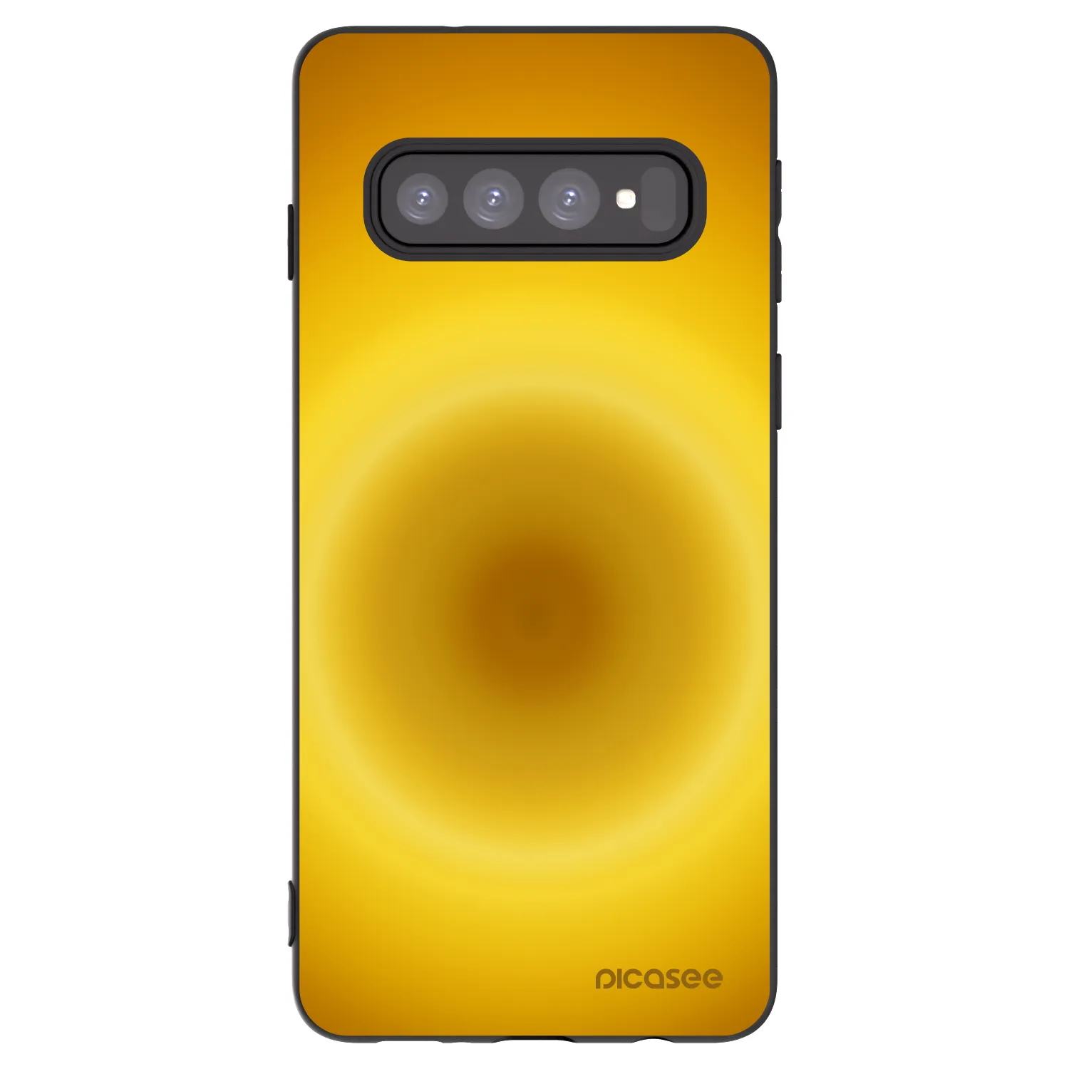 Picasee crna silikonska maskica za Samsung Galaxy S10 G973 - Solar Pulse