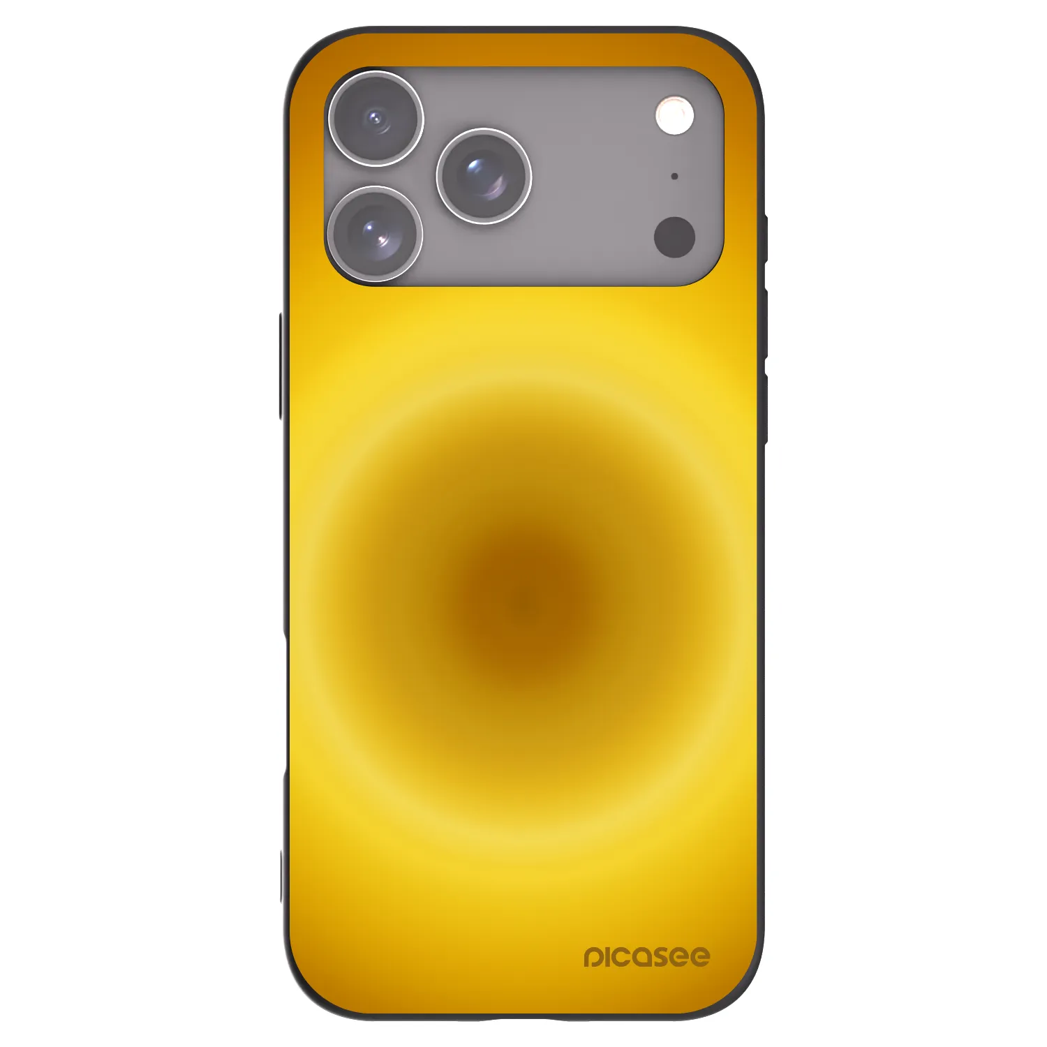 Picasee crna silikonska maskica za Apple iPhone 17 Pro Max - Solar Pulse