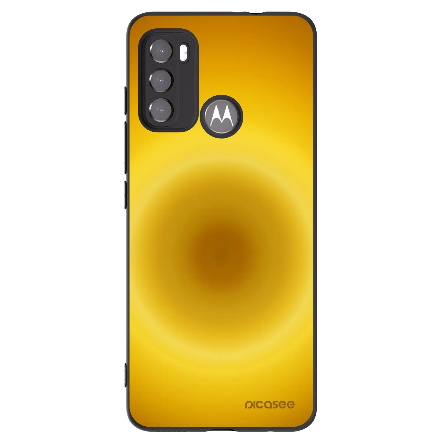 Picasee crna silikonska maskica za Motorola Edge 60 5G - Solar Pulse