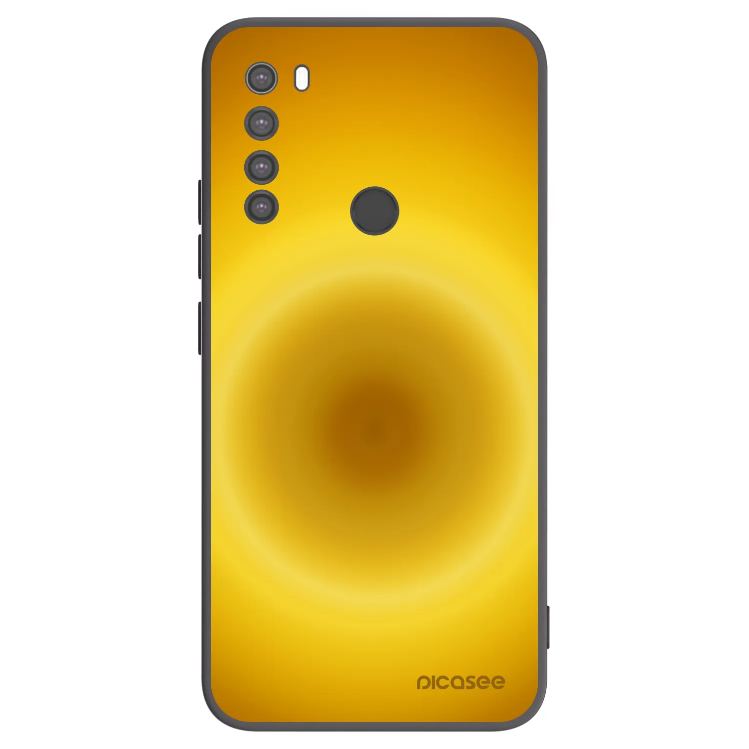 Picasee crna silikonska maskica za Xiaomi Redmi Note 8 - Solar Pulse