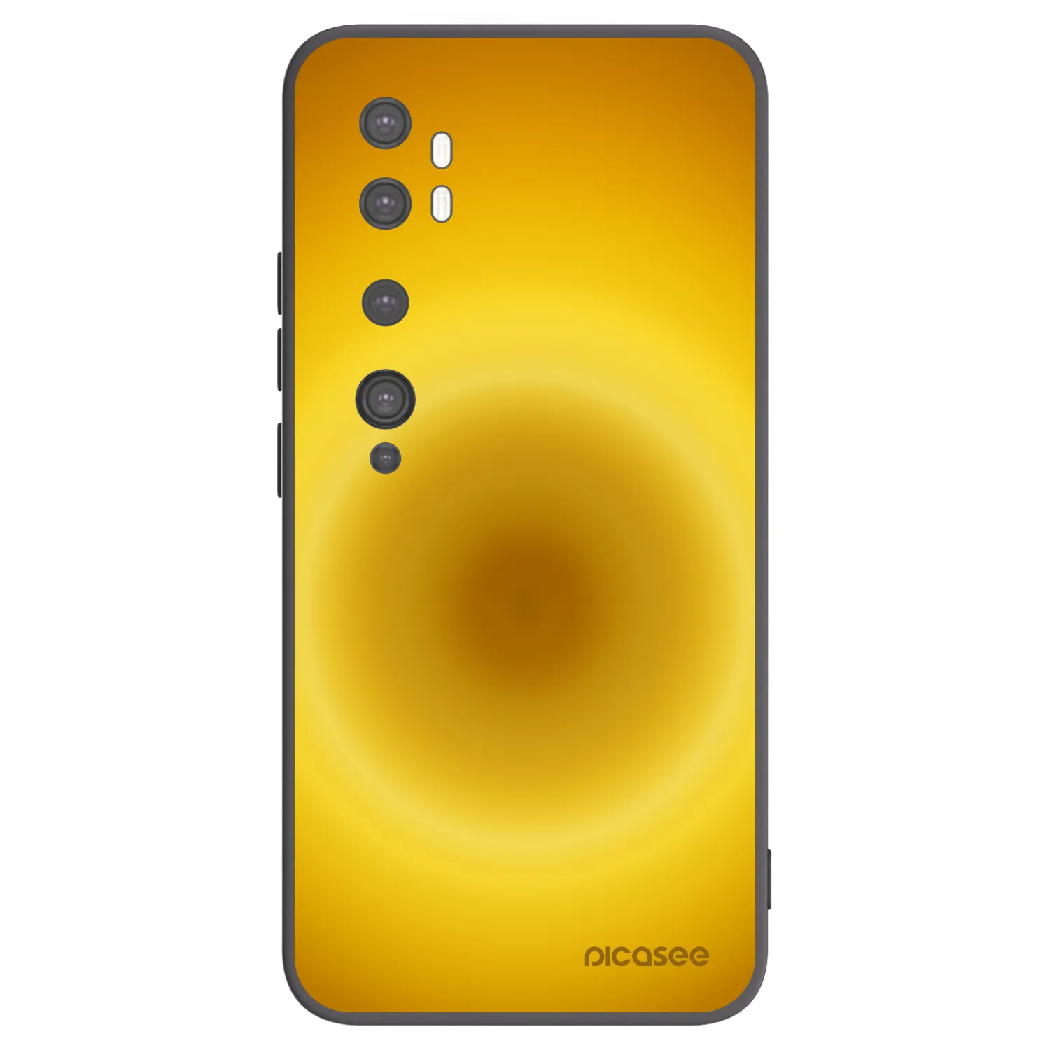 Picasee crna silikonska maskica za Xiaomi Mi Note 10 (Pro) - Solar Pulse
