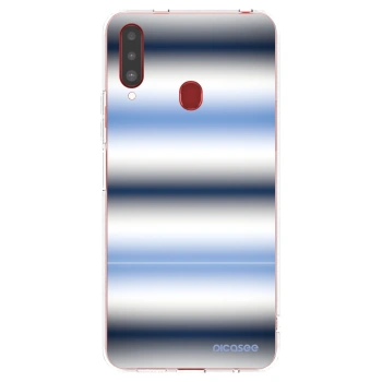 Picasee silikonska prozirna maskica za Samsung Galaxy A20s - Static Lines