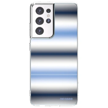 Picasee silikonska prozirna maskica za Samsung Galaxy S21 Ultra 5G G998B - Static Lines