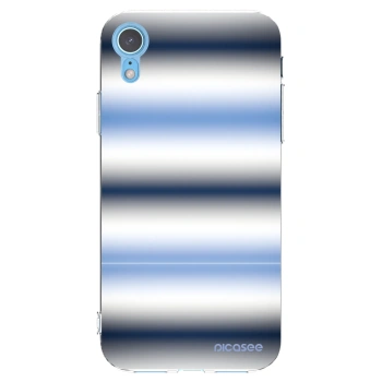 Picasee silikonska prozirna maskica za Apple iPhone XR - Static Lines