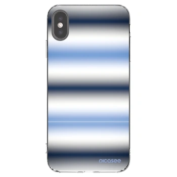 Picasee silikonska prozirna maskica za Apple iPhone XS Max - Static Lines
