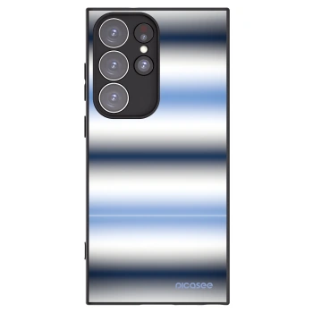 Picasee crna silikonska maskica za Samsung Galaxy S23 Ultra 5G - Static Lines