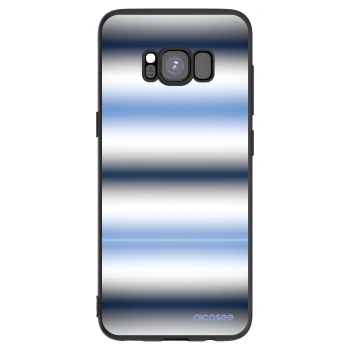 Picasee crna silikonska maskica za Samsung Galaxy S8 G950F - Static Lines