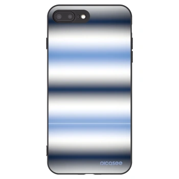 Picasee crna silikonska maskica za Apple iPhone 7 Plus - Static Lines