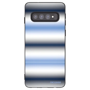 Picasee crna silikonska maskica za Samsung Galaxy S10 G973 - Static Lines