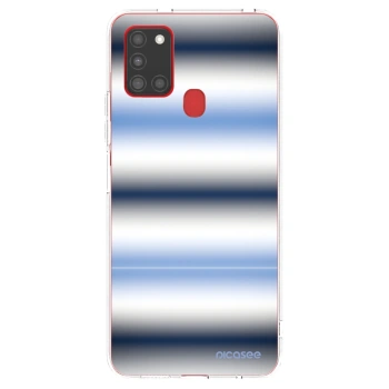 Picasee silikonska prozirna maskica za Samsung Galaxy A21s - Static Lines