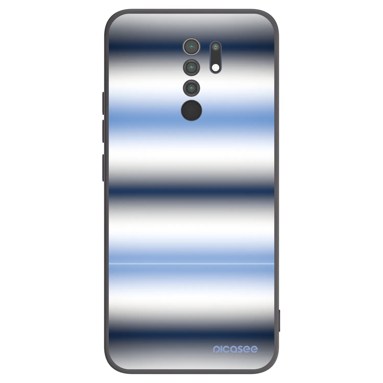 Picasee crna silikonska maskica za Xiaomi Redmi 9 - Static Lines
