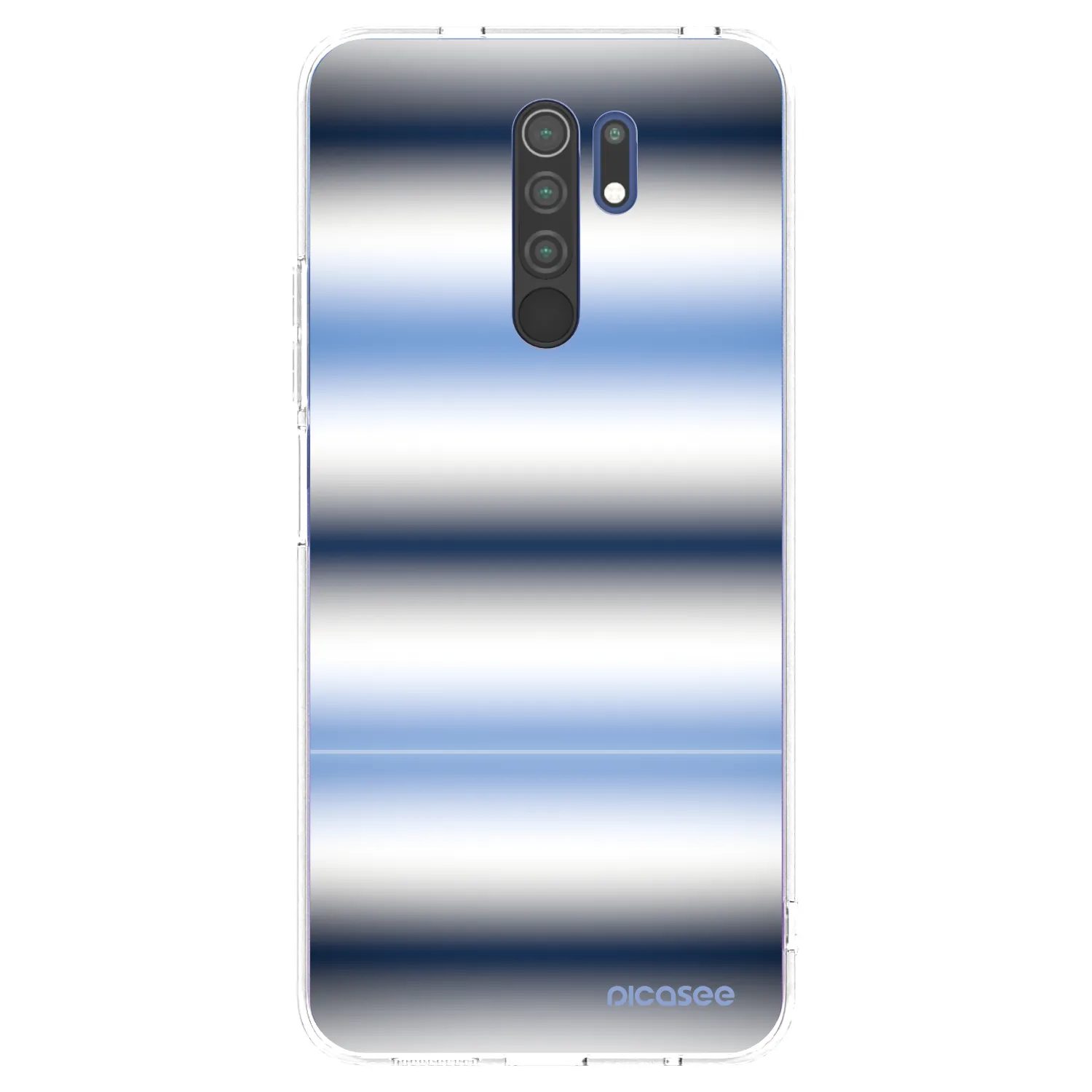 Picasee silikonska prozirna maskica za Xiaomi Redmi 9 - Static Lines