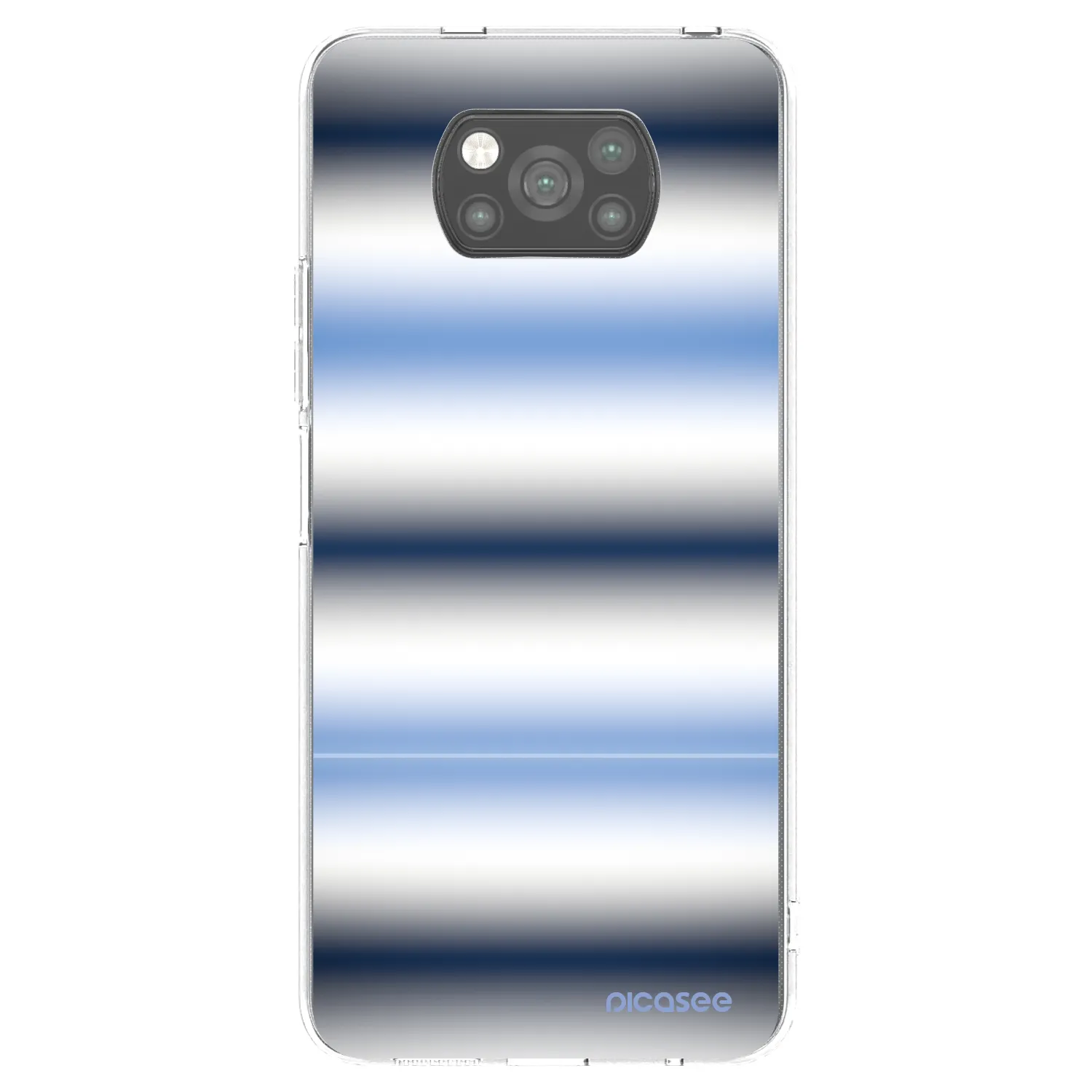 Picasee crna silikonska maskica za Xiaomi Poco X3 - Static Lines