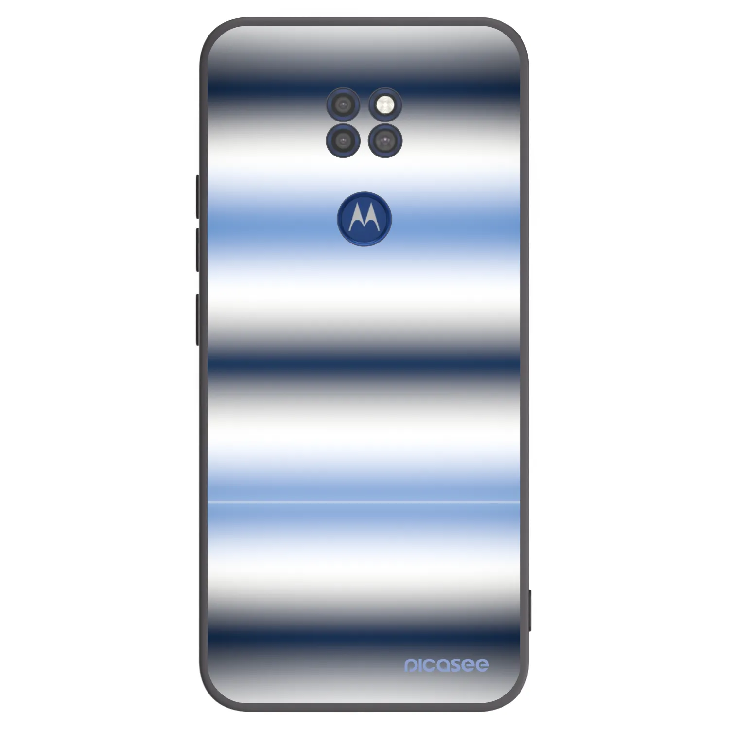 Picasee crna silikonska maskica za Motorola Moto G9 Play - Static Lines