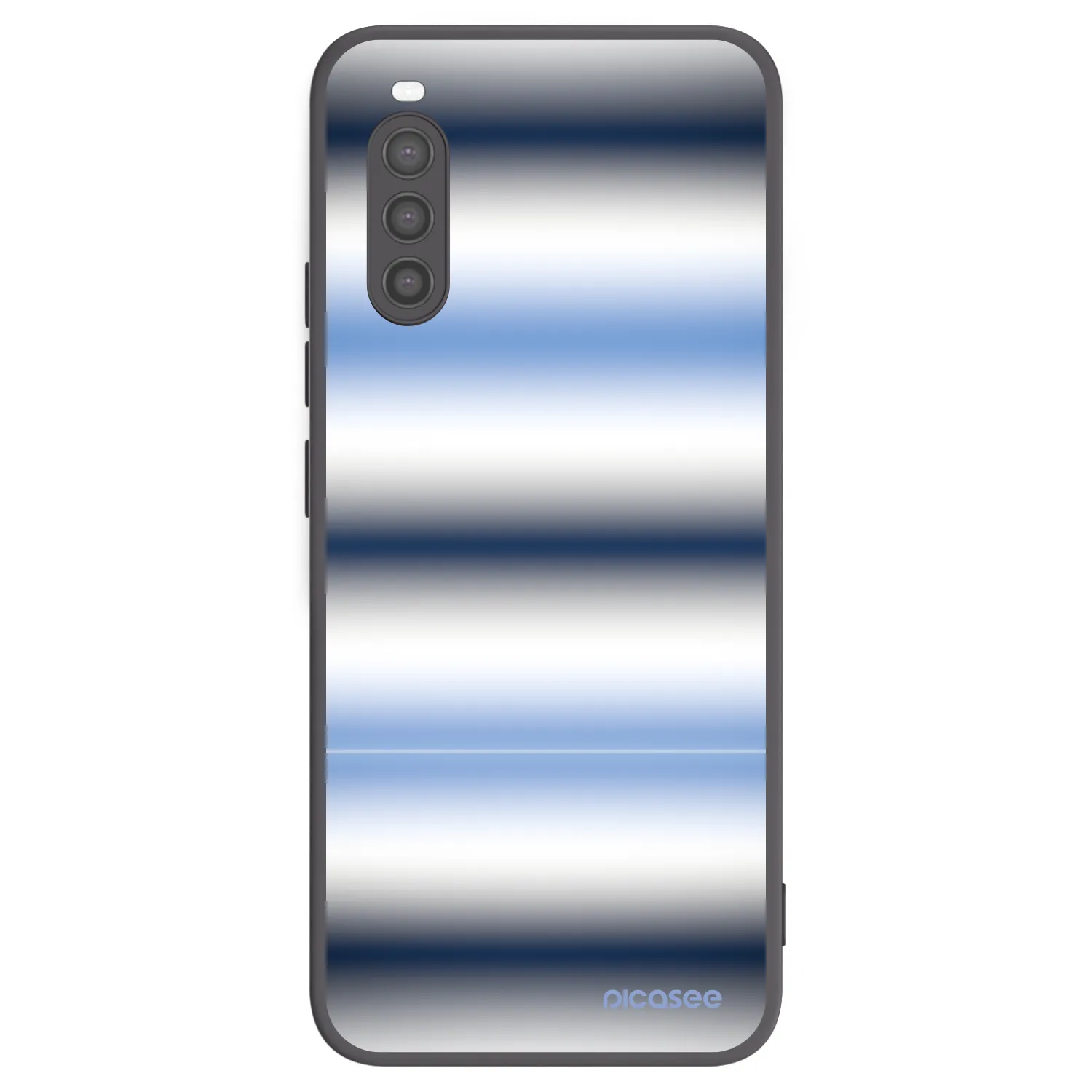 Picasee crna silikonska maskica za Sony Xperia 10 II - Static Lines