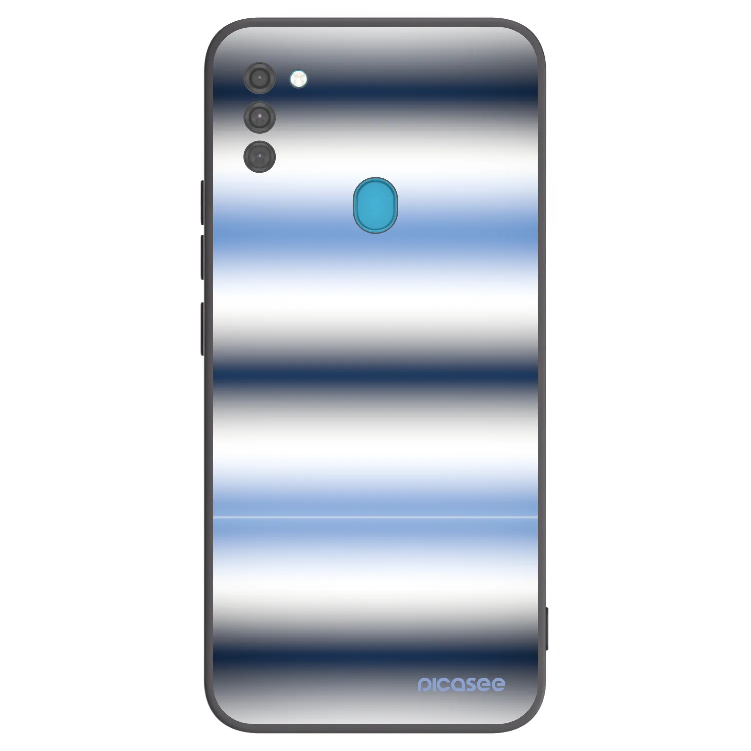 Picasee crna silikonska maskica za Samsung Galaxy M11 - Static Lines