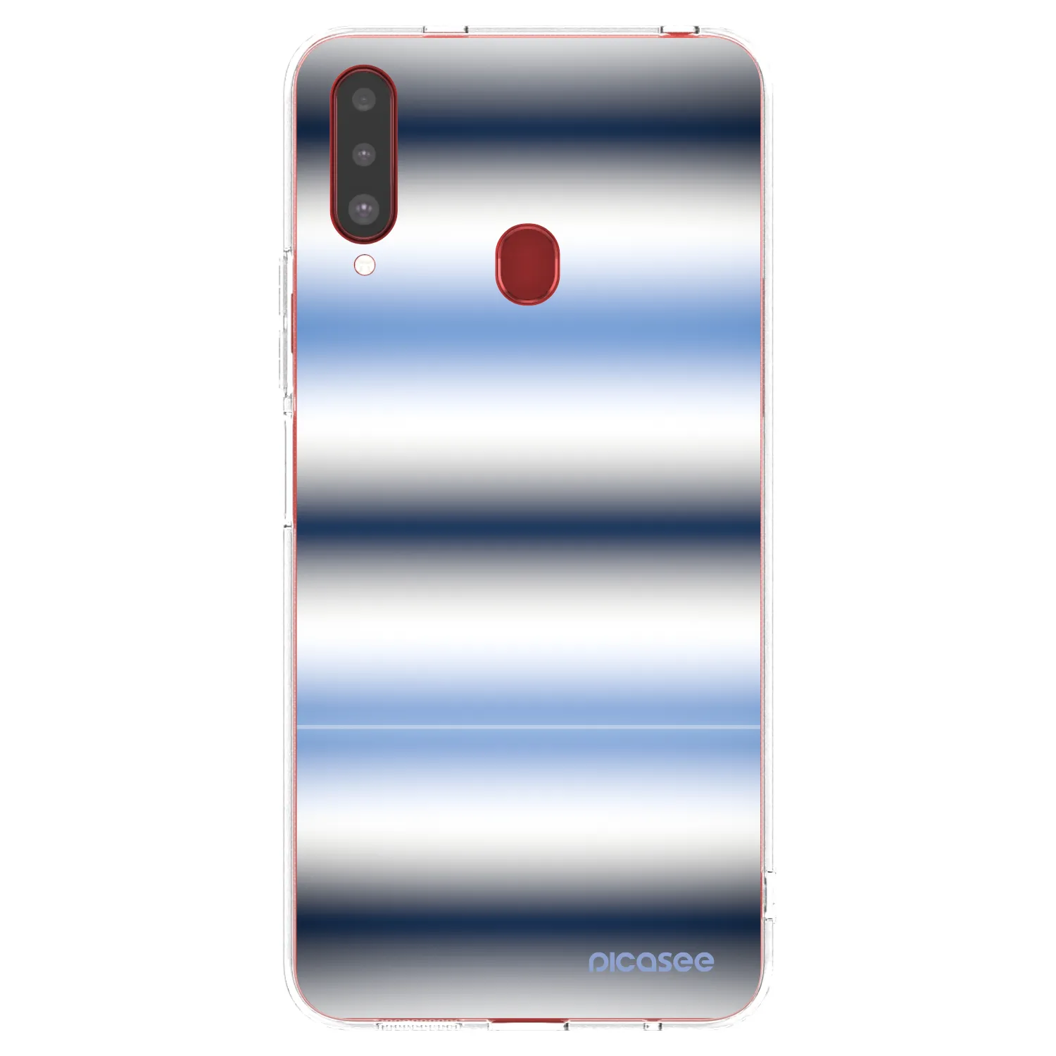 Picasee silikonska prozirna maskica za Samsung Galaxy A20s - Static Lines