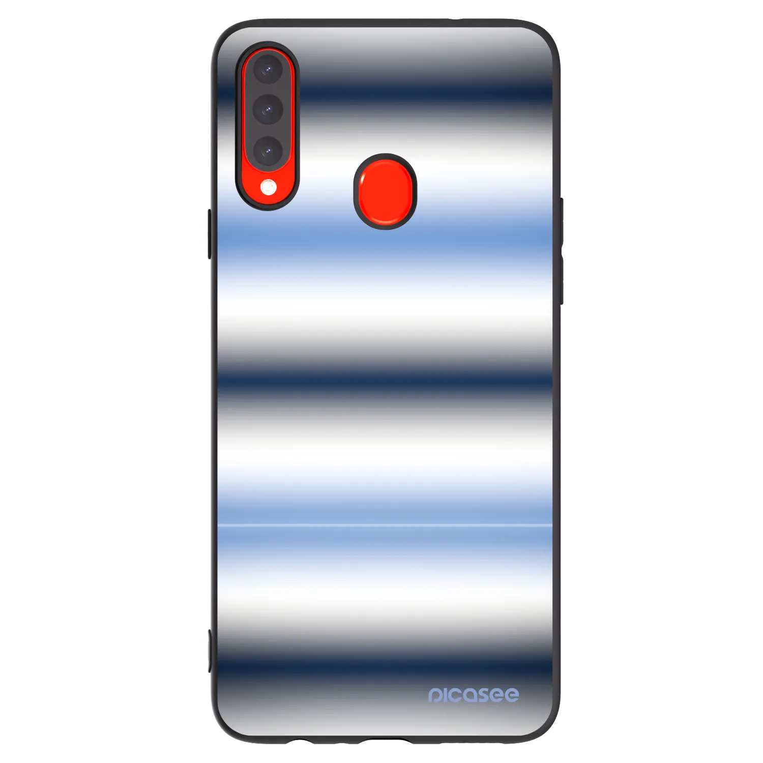 Picasee crna silikonska maskica za Samsung Galaxy A20s - Static Lines