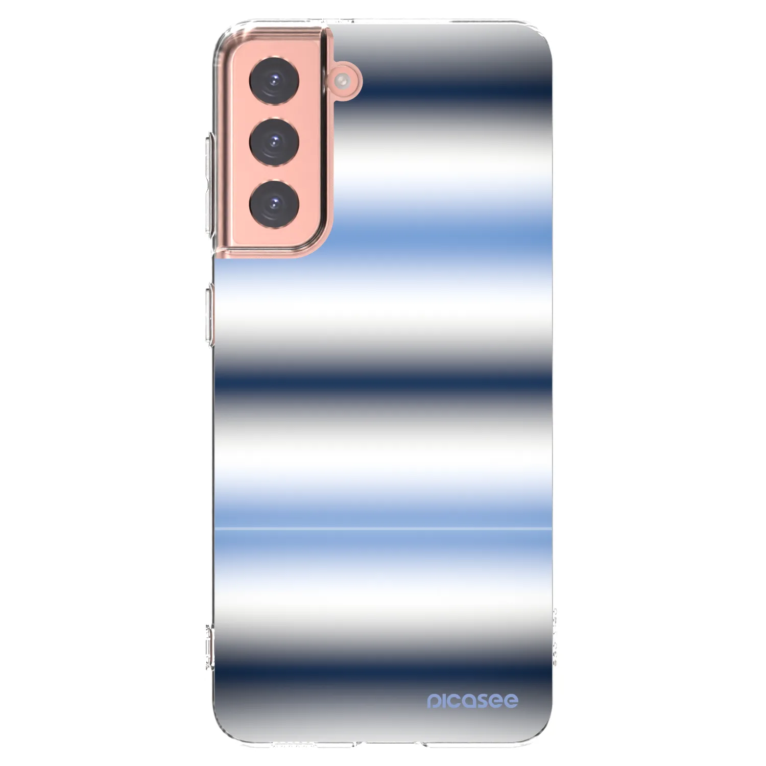 Picasee silikonska prozirna maskica za Samsung Galaxy S21 5G G991B - Static Lines