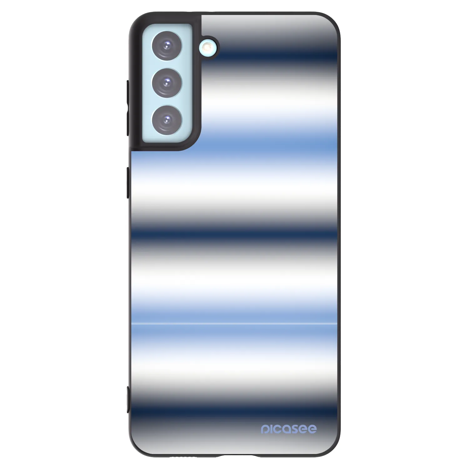 Picasee crna silikonska maskica za Samsung Galaxy S21+ 5G G996F - Static Lines