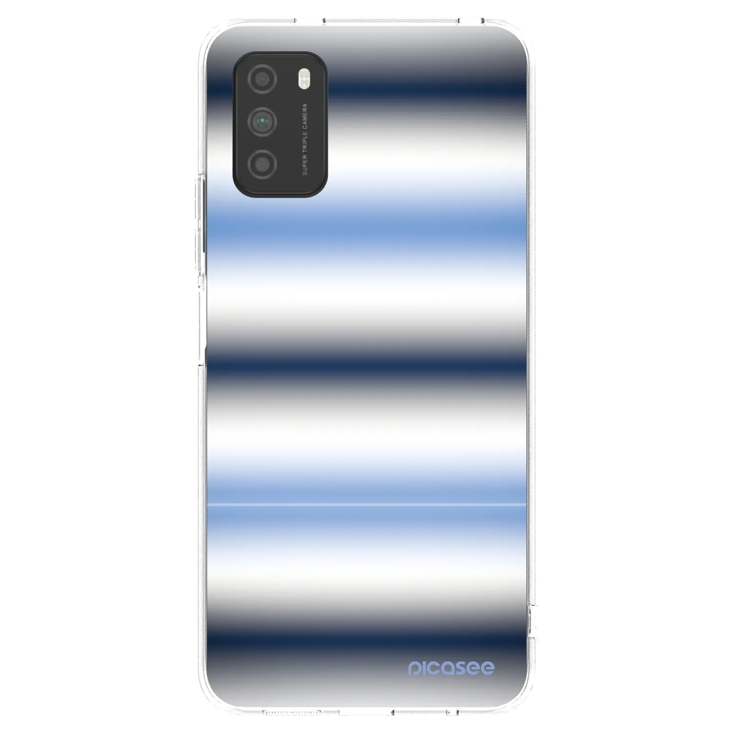 Picasee silikonska prozirna maskica za Xiaomi Poco M3 - Static Lines