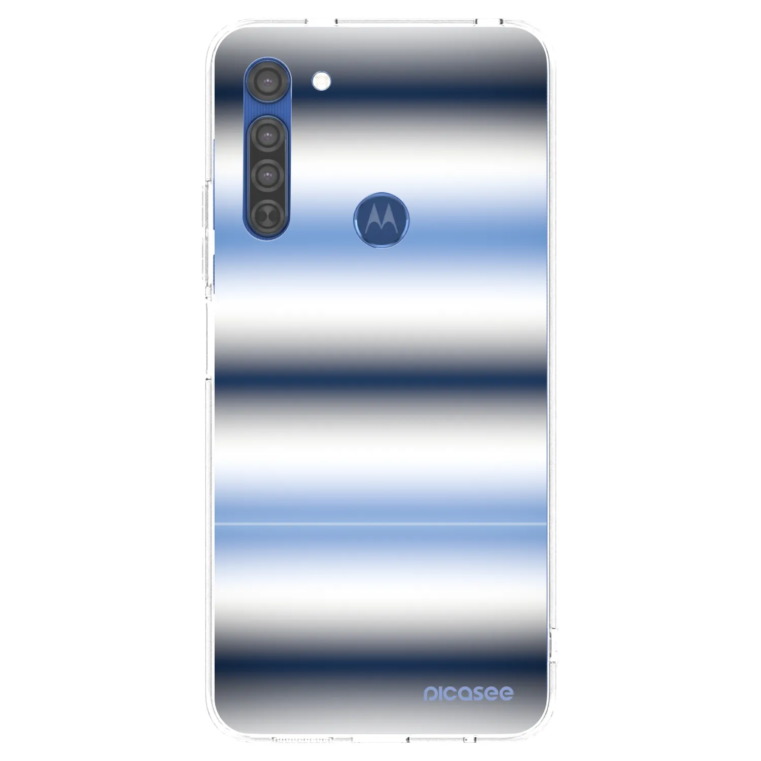 Picasee silikonska prozirna maskica za Motorola Moto G8 - Static Lines