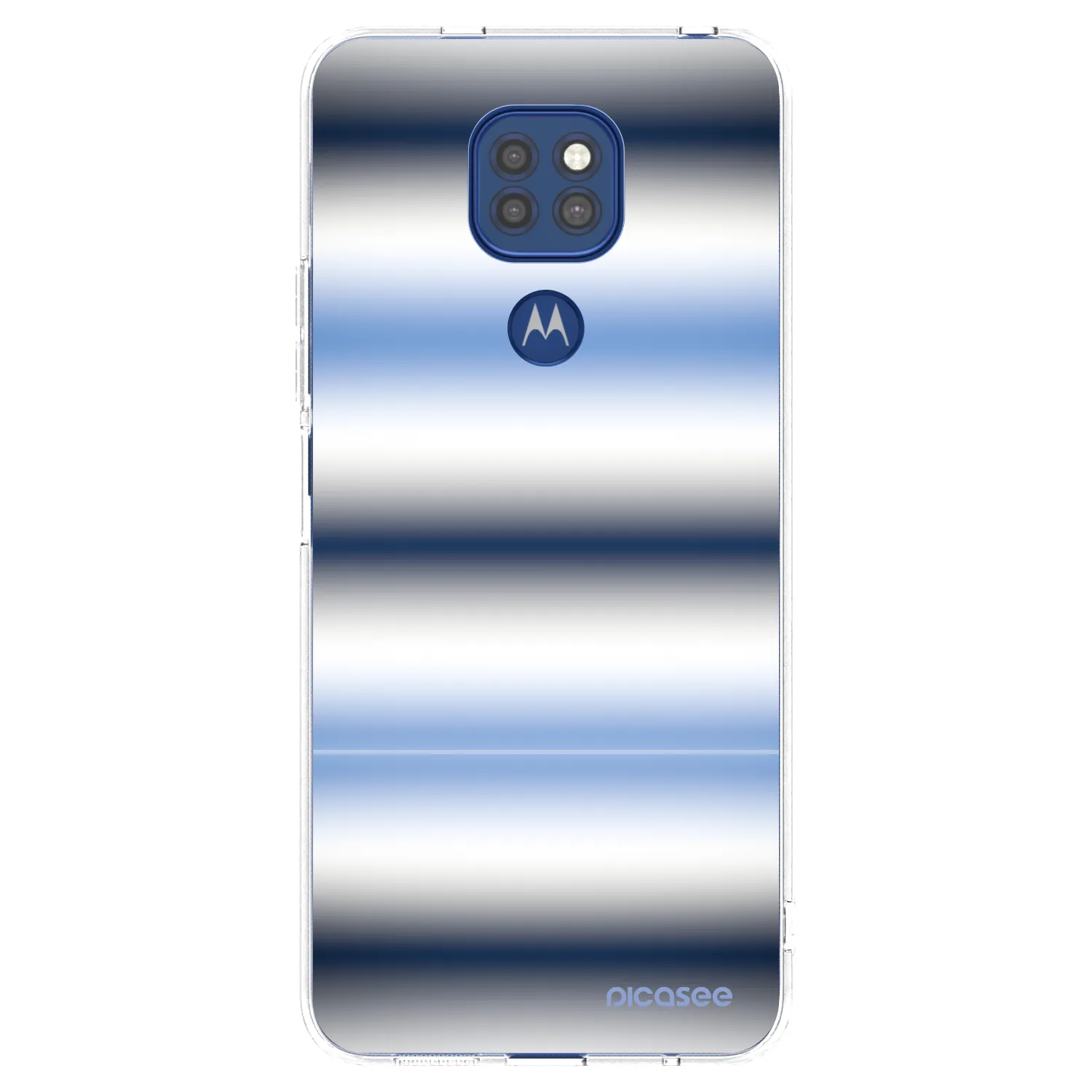 Picasee silikonska prozirna maskica za Motorola Moto G9 Play - Static Lines