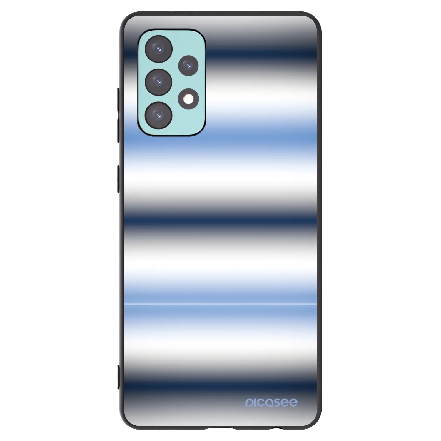 Picasee crna silikonska maskica za Samsung Galaxy A72 A725F - Static Lines