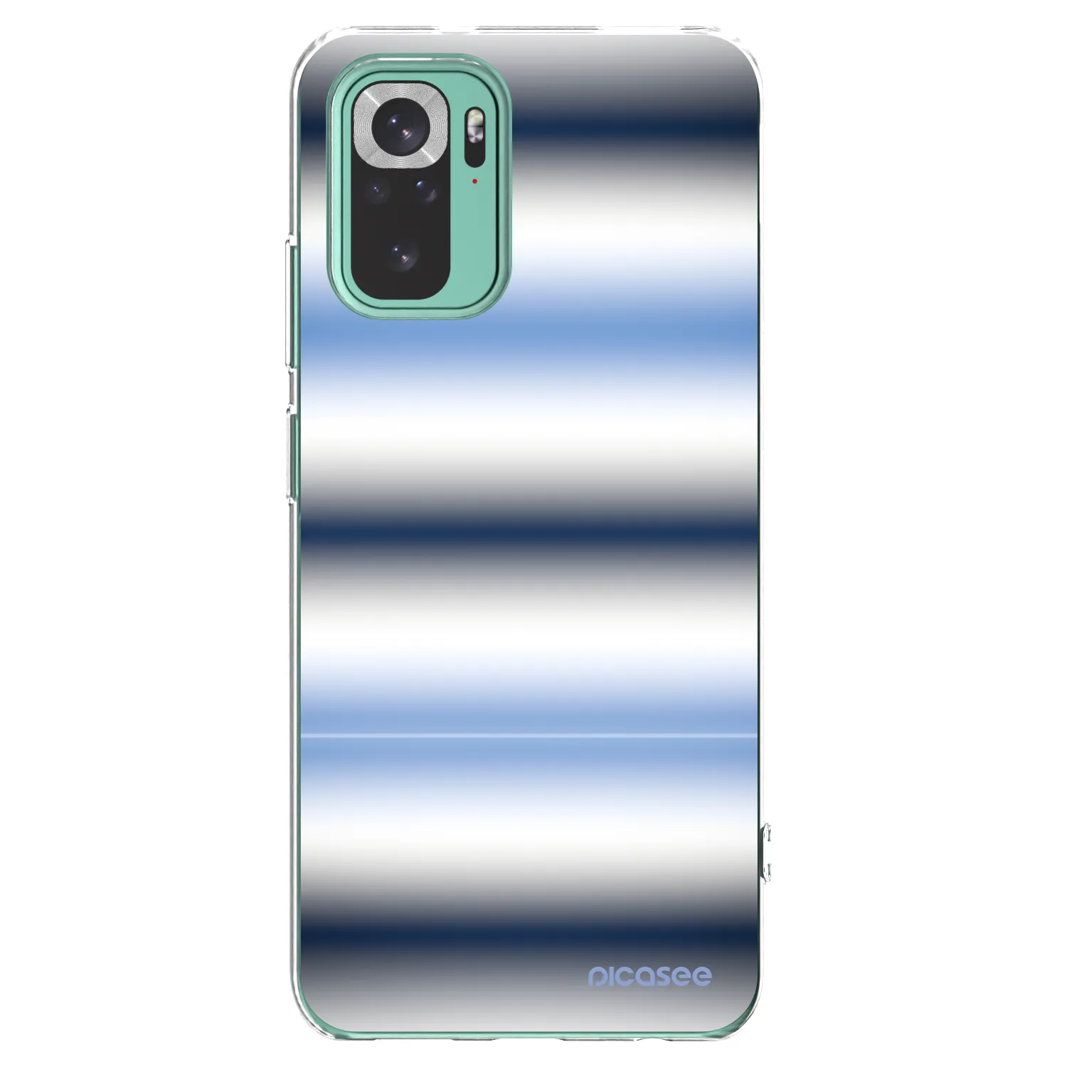 Picasee silikonska prozirna maskica za Xiaomi Redmi Note 10 Pro - Static Lines