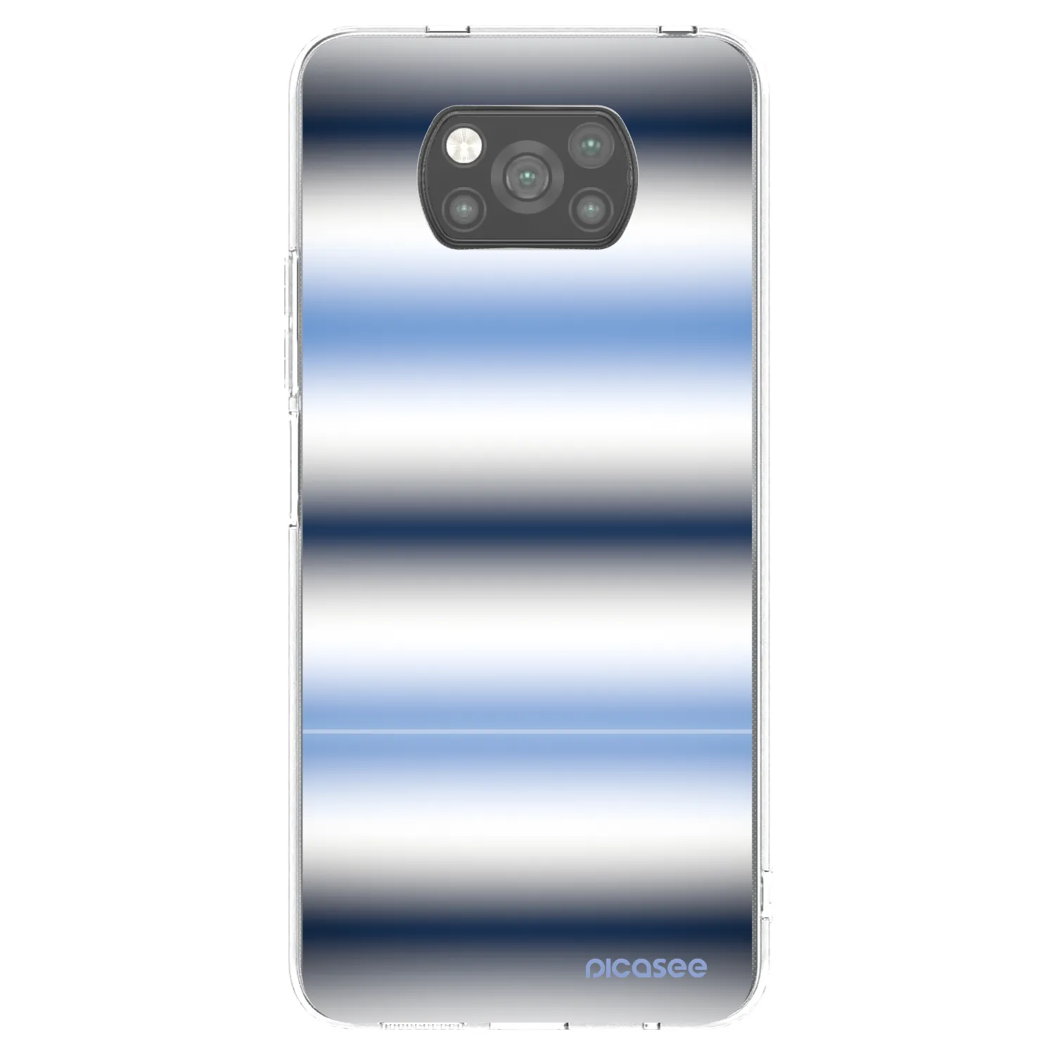 Picasee crna silikonska maskica za Xiaomi Poco X3 Pro - Static Lines