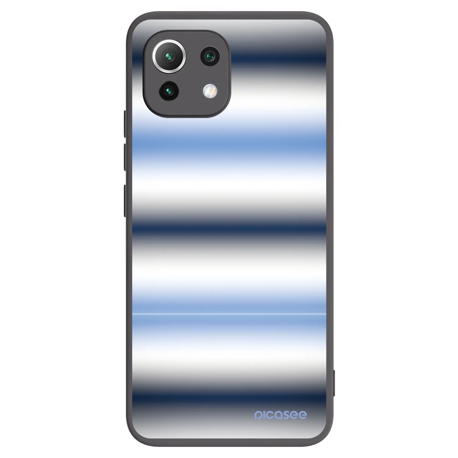 Picasee crna silikonska maskica za Xiaomi Mi 11 Lite - Static Lines