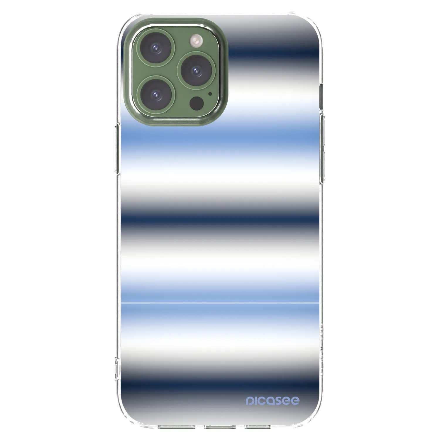 Picasee silikonska prozirna maskica za Apple iPhone 13 Pro Max - Static Lines