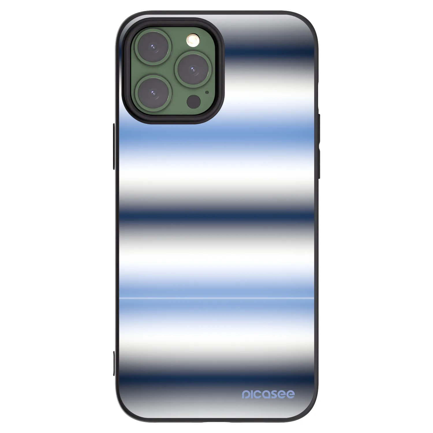 Picasee crna silikonska maskica za Apple iPhone 13 Pro Max - Static Lines