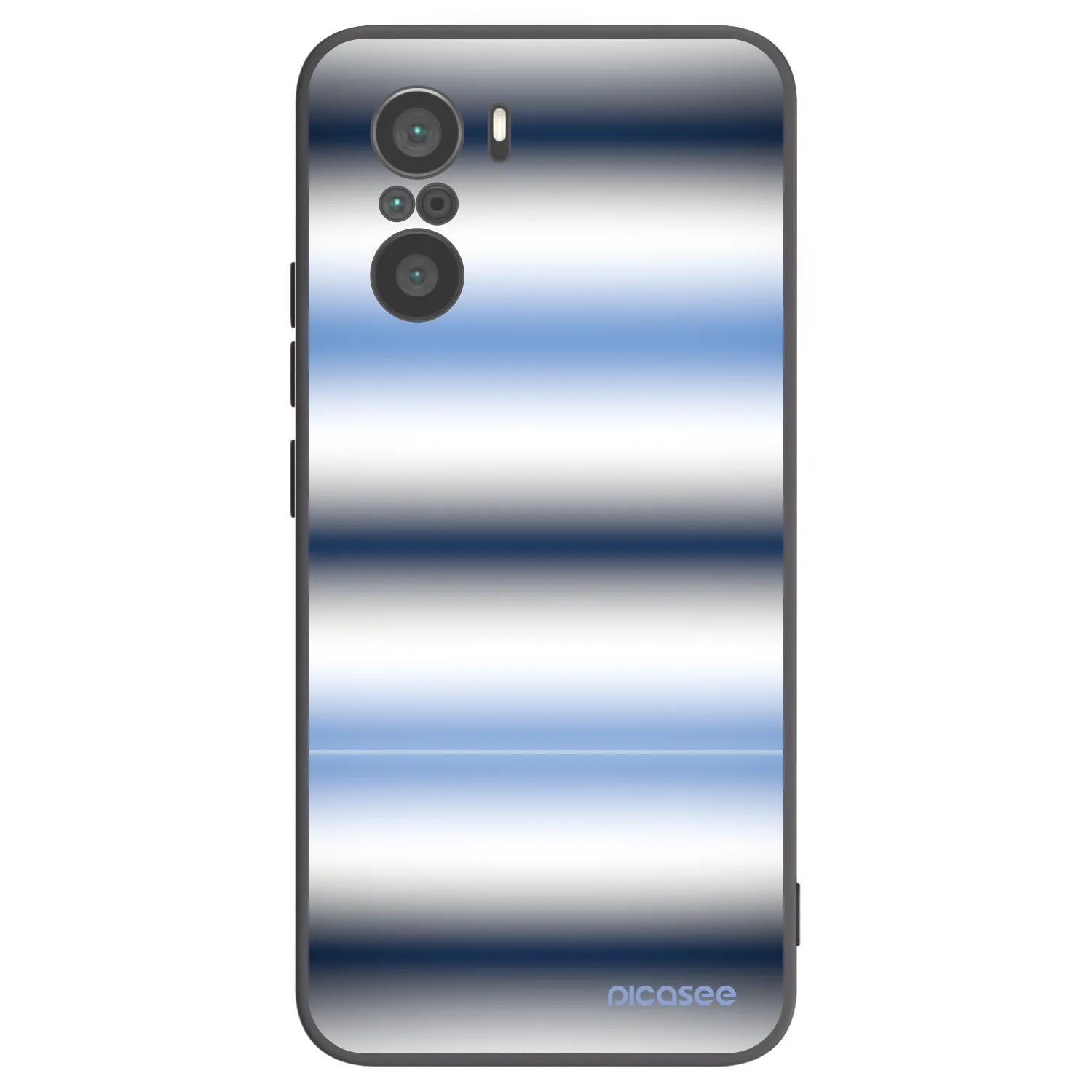 Picasee crna silikonska maskica za Xiaomi Poco F3 - Static Lines