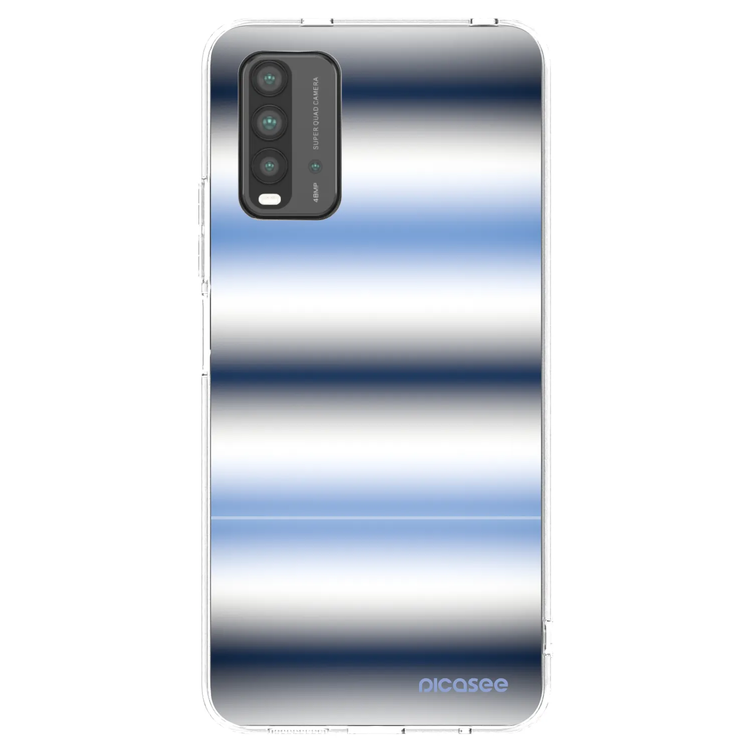 Picasee crna silikonska maskica za Xiaomi Redmi 9T - Static Lines