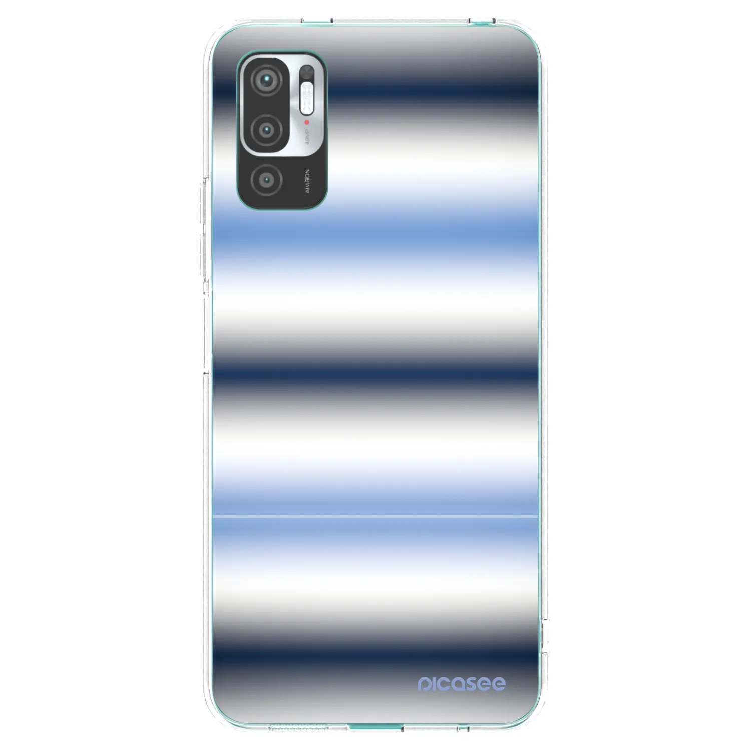 Picasee silikonska prozirna maskica za Xiaomi Redmi Note 10 5G - Static Lines