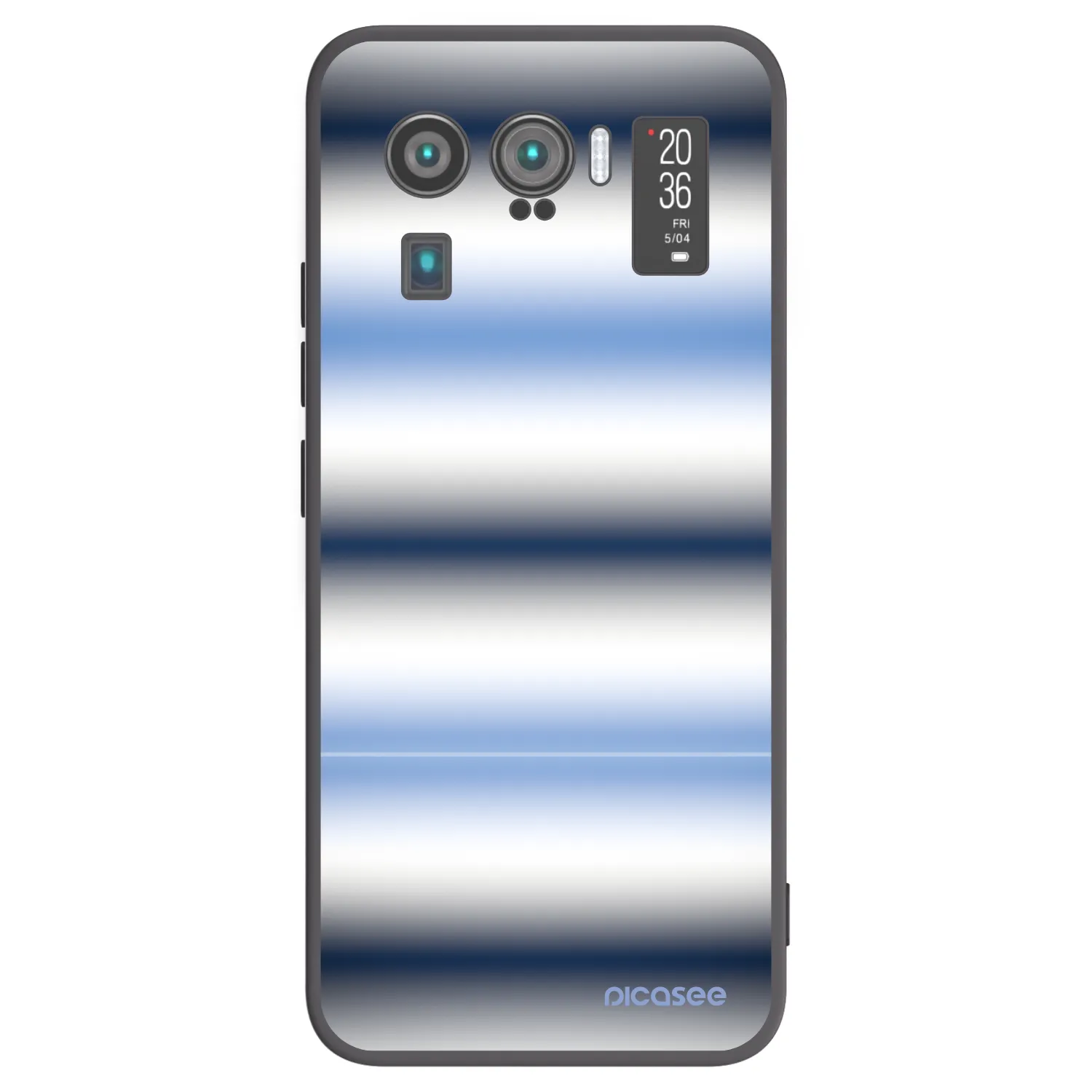 Picasee crna silikonska maskica za Xiaomi Mi 11 Ultra - Static Lines