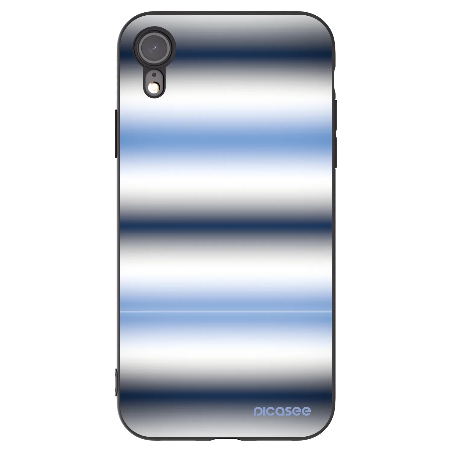 Picasee crna silikonska maskica za Apple iPhone 6 Plus/6S Plus - Static Lines