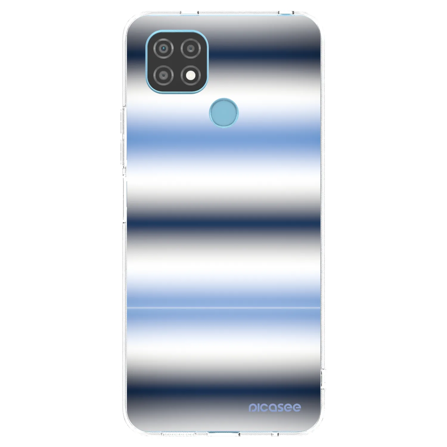 Picasee silikonska prozirna maskica za Realme C21 - Static Lines