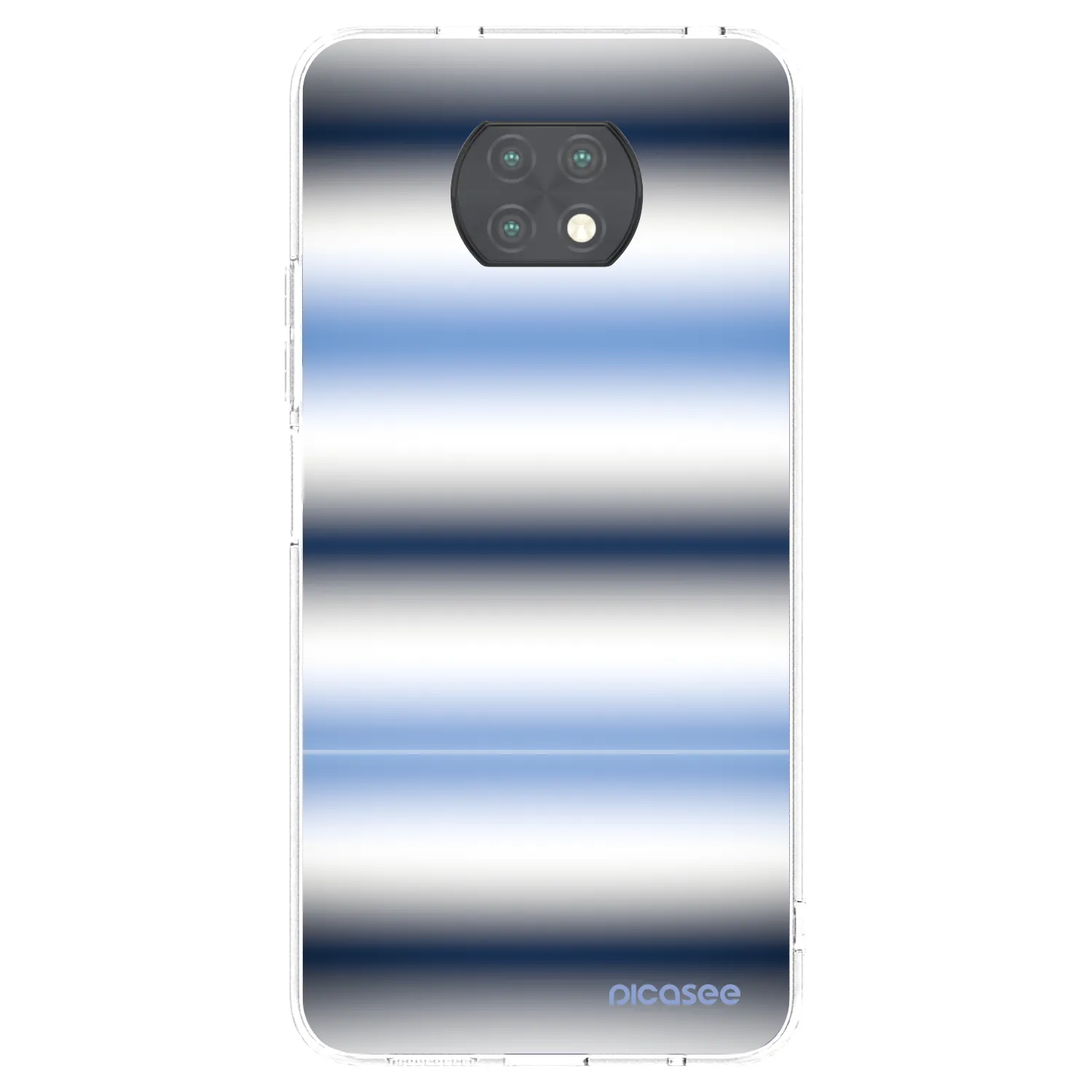 Picasee silikonska prozirna maskica za Xiaomi Redmi Note 9T - Static Lines