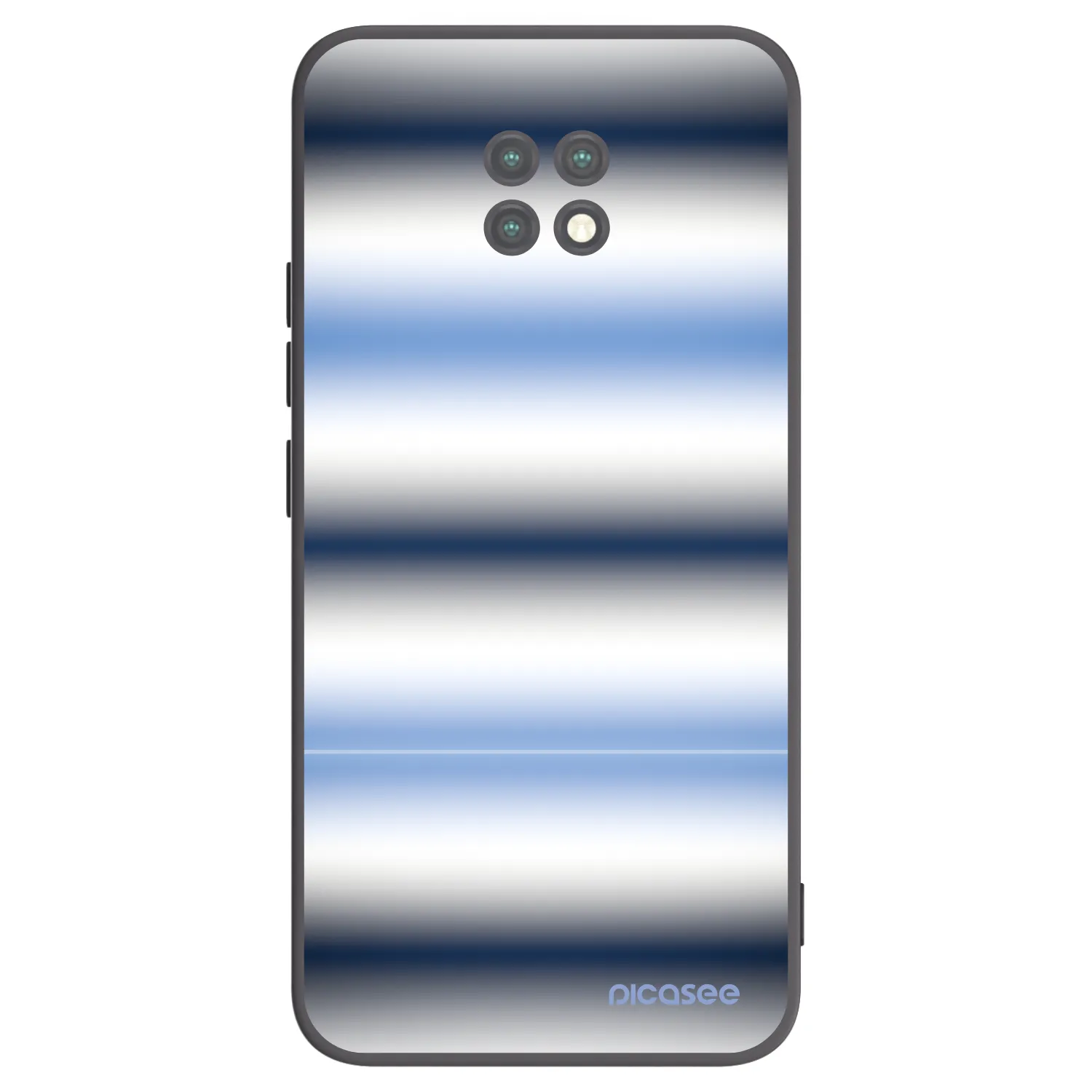 Picasee crna silikonska maskica za Xiaomi Redmi Note 9T - Static Lines