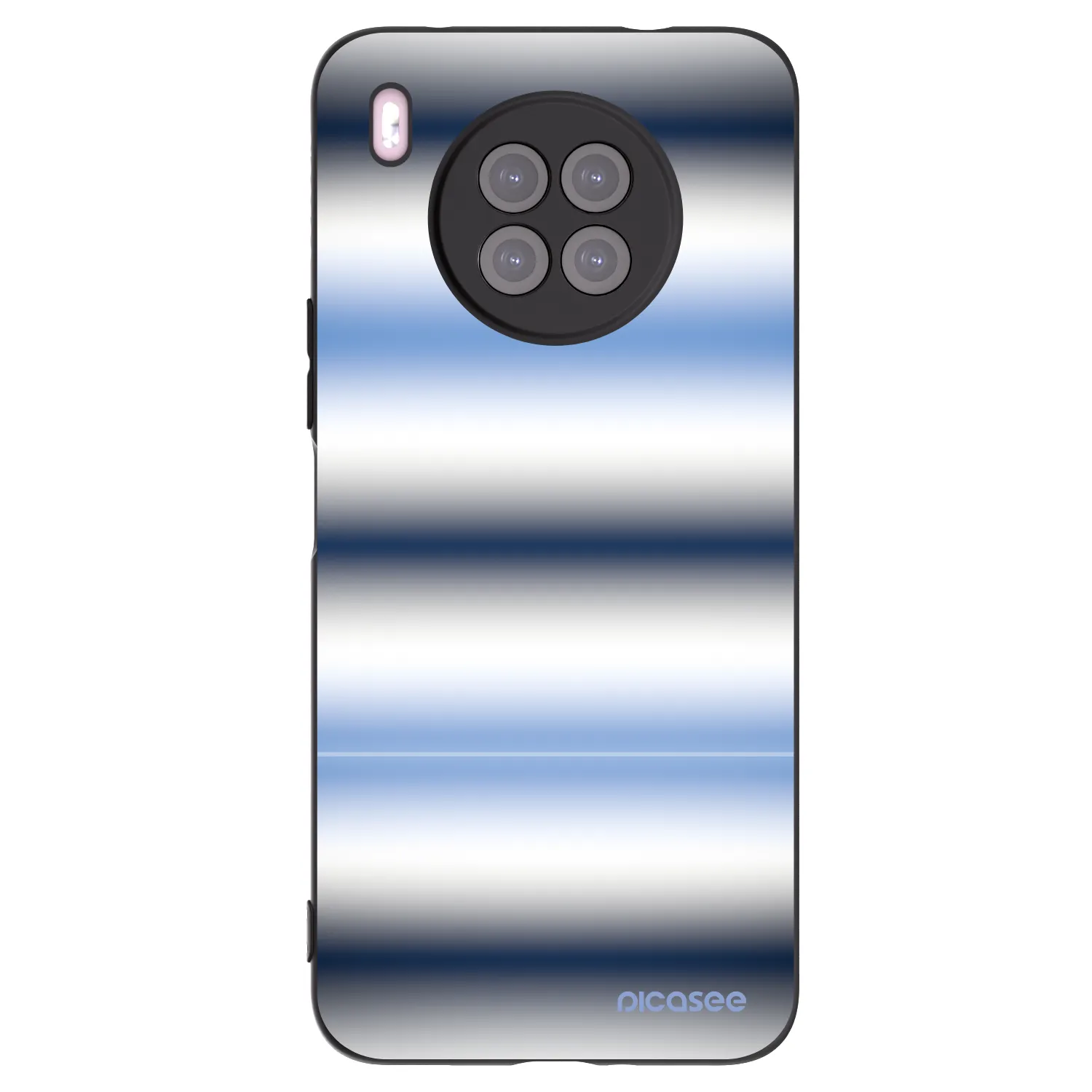 Picasee crna silikonska maskica za Huawei Nova 8i - Static Lines