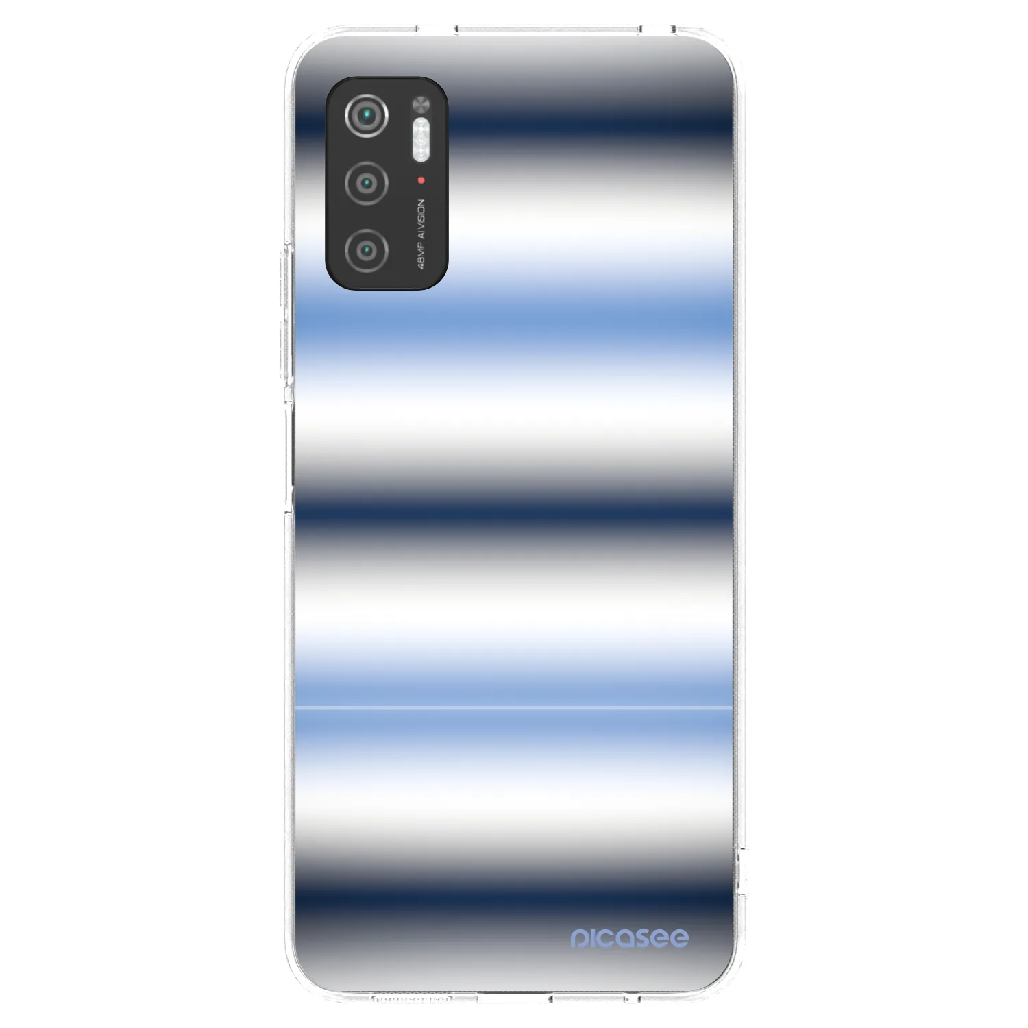 Picasee silikonska prozirna maskica za Xiaomi Poco M3 Pro 5G - Static Lines