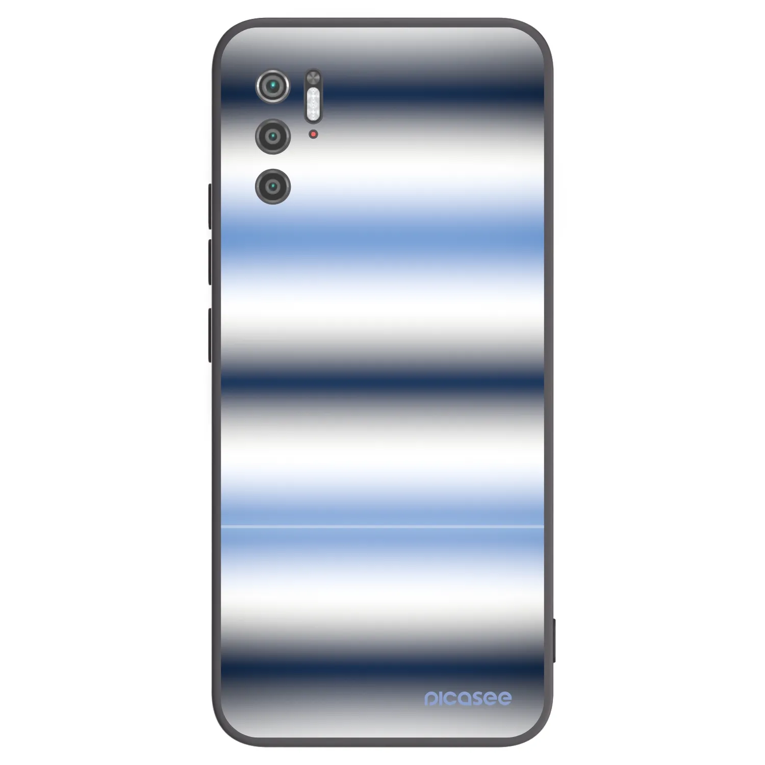 Picasee crna silikonska maskica za Xiaomi Poco M3 Pro 5G - Static Lines