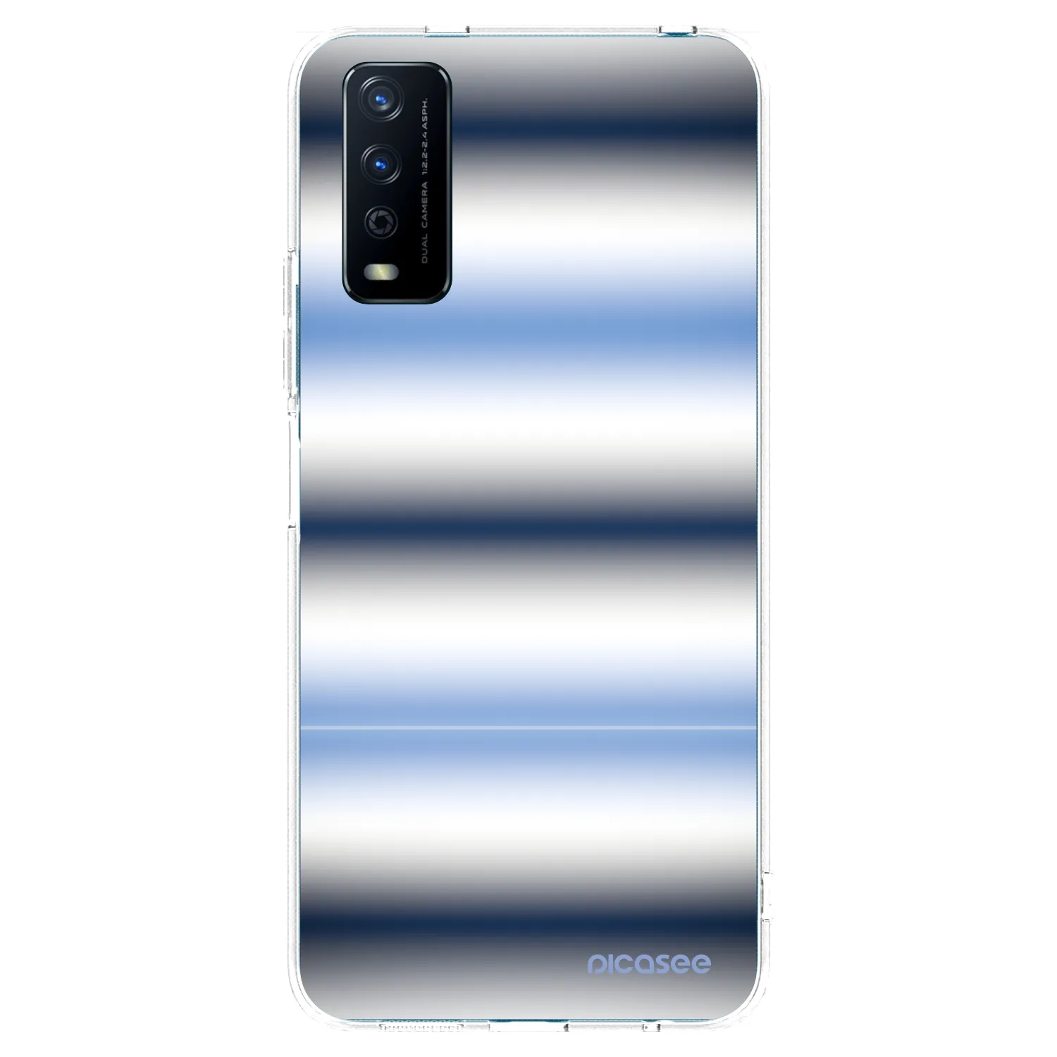 Picasee silikonska prozirna maskica za Vivo Y11s - Static Lines