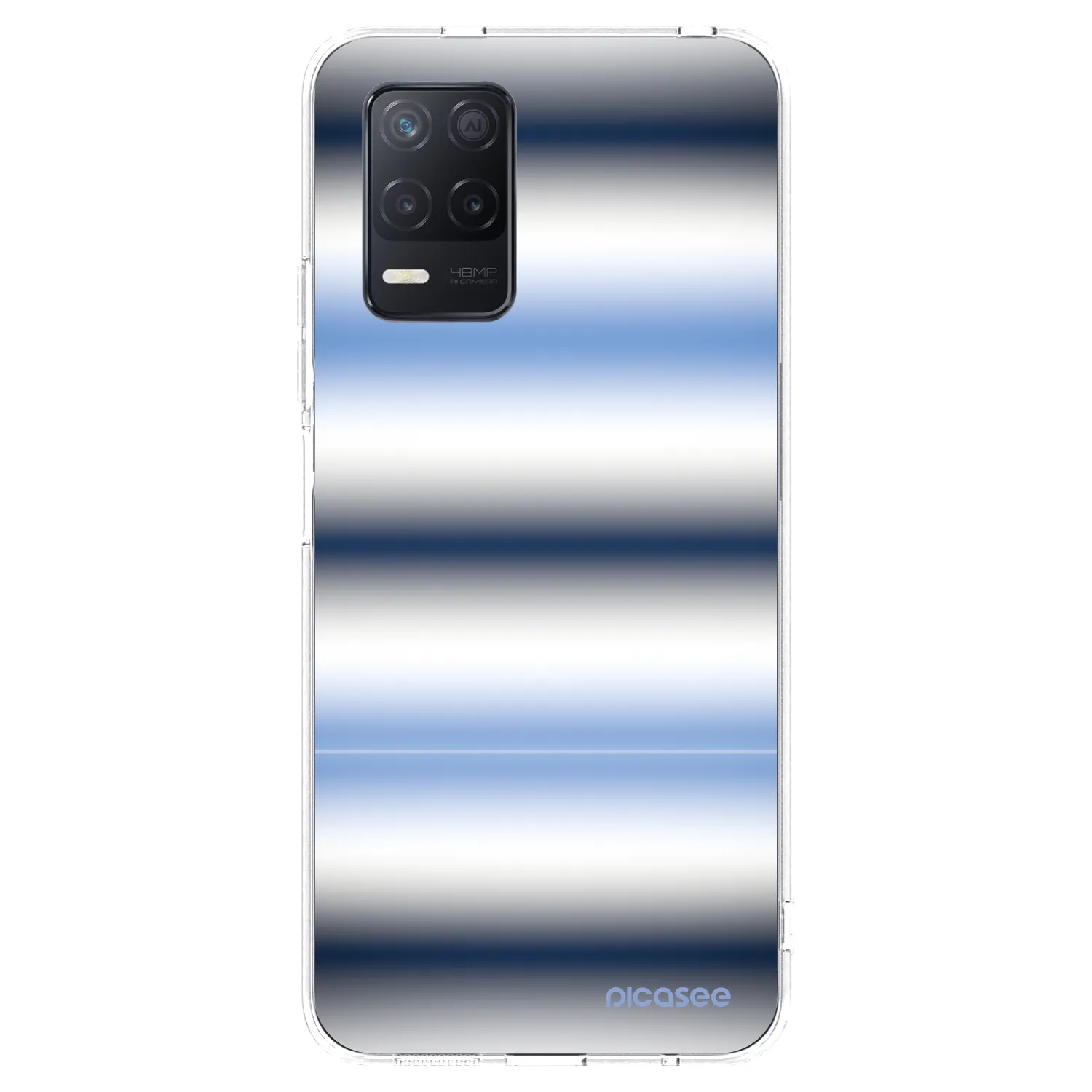 Picasee silikonska prozirna maskica za Realme 8 5G - Static Lines