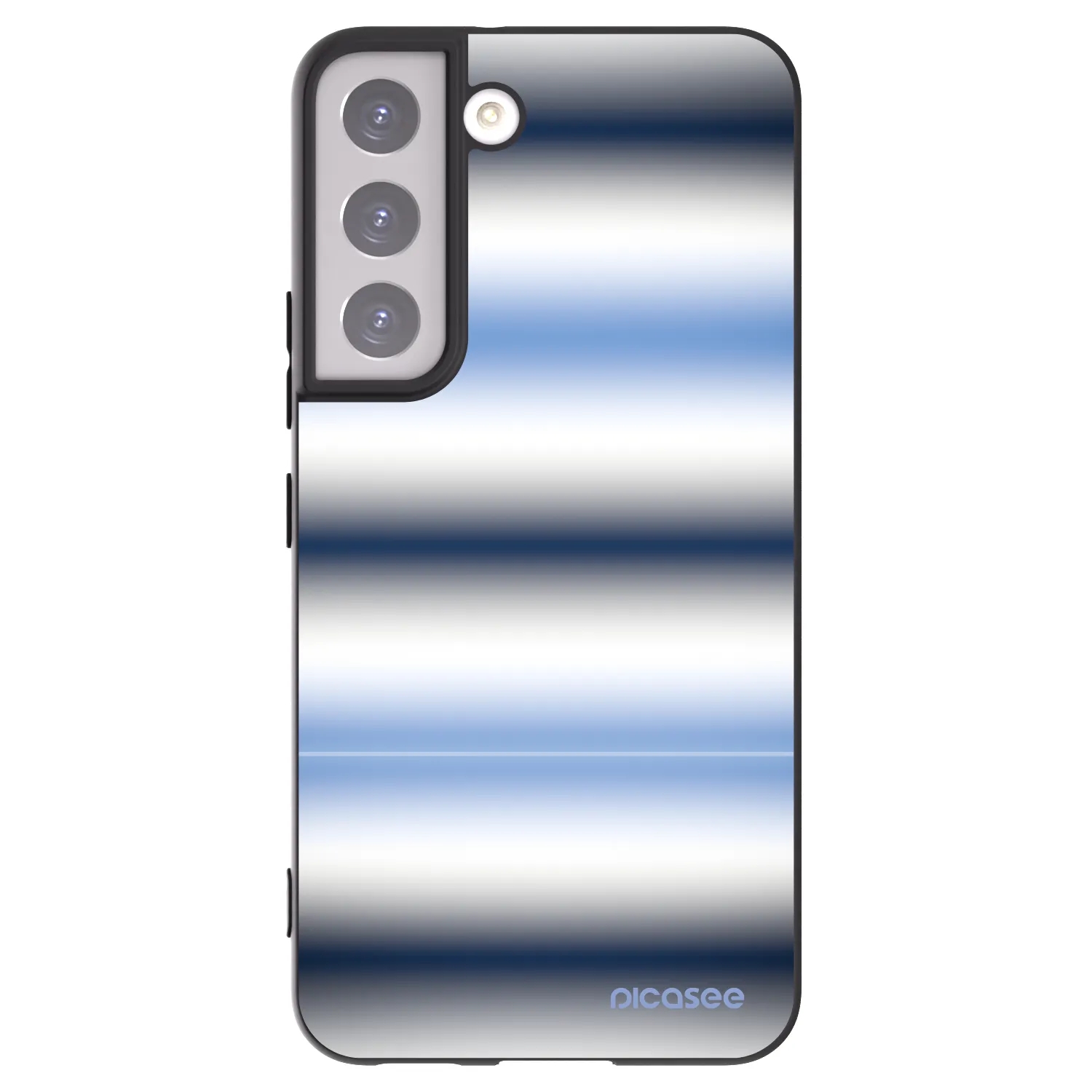 Picasee crna silikonska maskica za Samsung Galaxy S22 5G - Static Lines